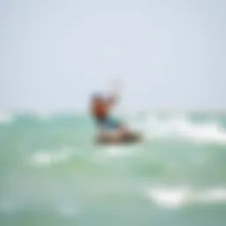 Vibrant kiteboarding action on the waters of Langebaan