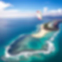 Aerial view of Maalaea Bay showcasing its turquoise waters and stunning coastline.