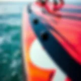 Detailed view of the Nobile kiteboard showcasing its innovative design features