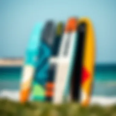 Comparison of Different Nobile Kiteboard Models Different models of Nobile kiteboards displayed side by side