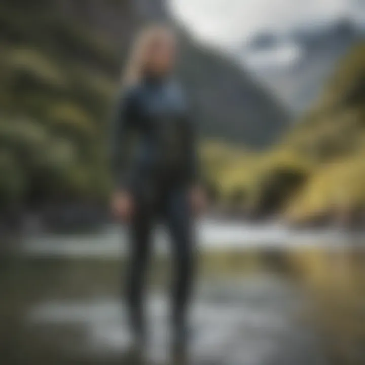 Patagonia wet suits displayed in an eco-friendly setting