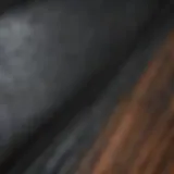 Detailed view of Patagonia wet suit fabric showcasing texture and color