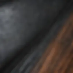Detailed view of Patagonia wet suit fabric showcasing texture and color