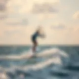 A sleek Slingshot foil board gliding over water