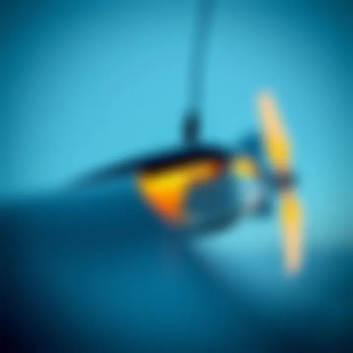 Close-up of the innovative design and technology of the Takuma efoil