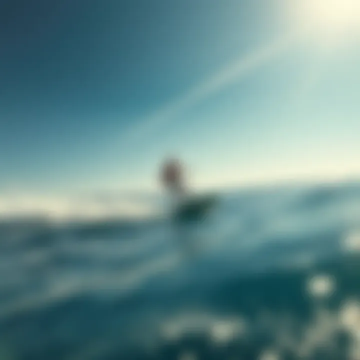 A stunning view of the Takuma efoil gliding effortlessly across the water