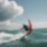 Dynamic maneuver of a duotone wing during a kiteboarding session