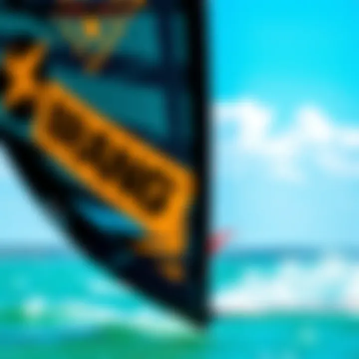 An innovative kite design displaying unique branding elements