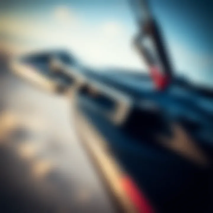 Close-up of the Slingshot Slingwing design and materials