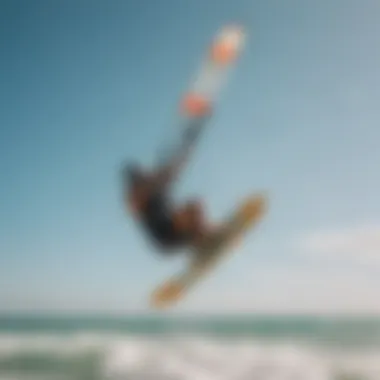 A kiteboarder enjoying a discounted kite