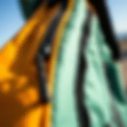 Close-up of the Mystic Kite Bag showcasing its material and stitching details