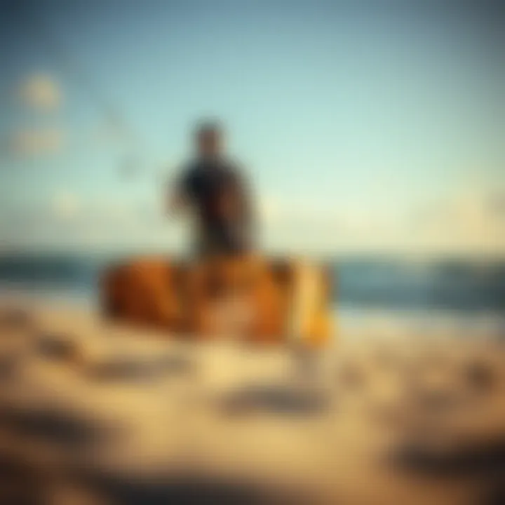 Packing Gear into the Mystic Kite Bag at the Beach A rider packing their gear into the Mystic Kite Bag at the beach