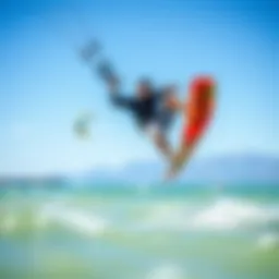 Dynamic kiteboarding action with Naish S25