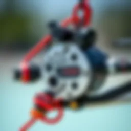 Close-up of the smooth rider stabilizer showcasing its intricate design.