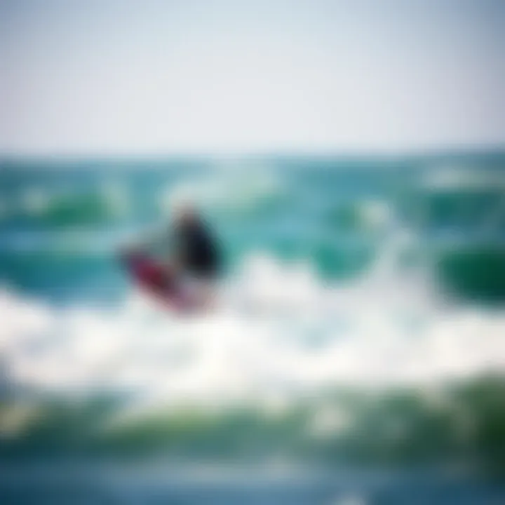 Dynamic Riding with the Smooth Rider Stabilizer Kiteboarder utilizing the smooth rider stabilizer in dynamic waves.