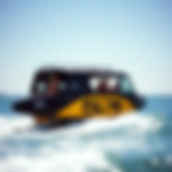 The SPI Surf Shuttle: Essential Transport for Enthusiasts The SPI Surf Shuttle in action, transporting kiteboarders