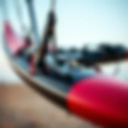 Close-up view of the Fanatic Wing Foil Set demonstrating its design details