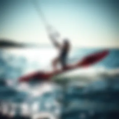 Efoil on the water showcasing advanced technology