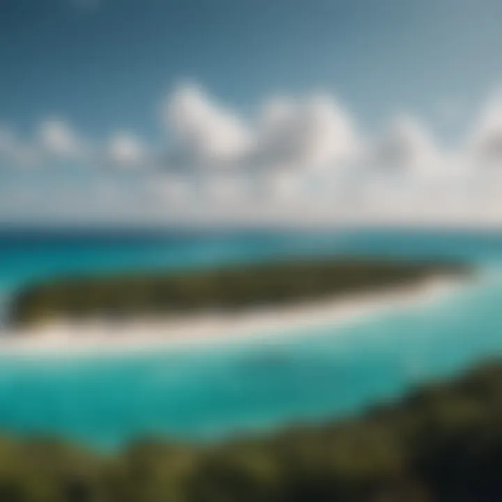 Scenic landscape highlighting Cat Cay's unique environment