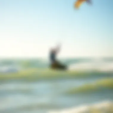 Thriving Kiteboarding Experience in Gulfport Kiteboarder enjoying the waves on a sunny day