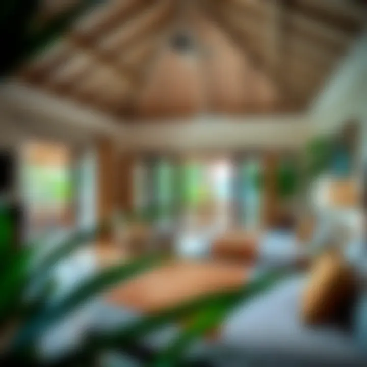 Luxurious room interior with tropical decor and modern amenities at Hotel La Plantation.