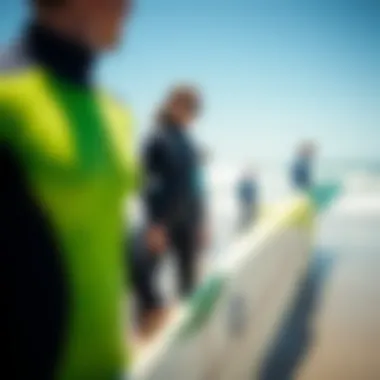 Visual representation of eco-friendly wetsuit options made from sustainable materials