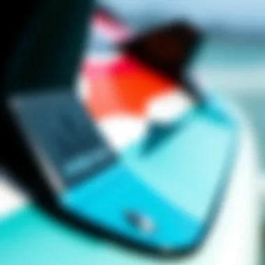 Close-up of hydro board features and specifications