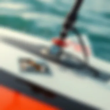 Close-up of hydrofoil mechanics and design
