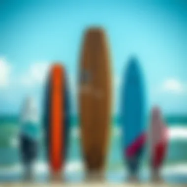Comparative Kite Board Shapes A visual comparison of different kite board shapes and sizes