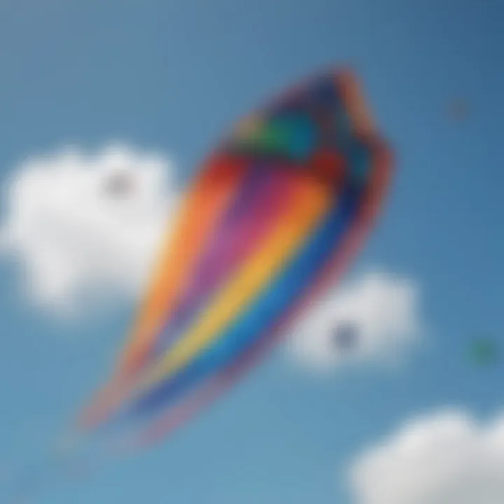 Vibrant kite surf scene in Antigua showcasing colorful kites against a clear blue sky.