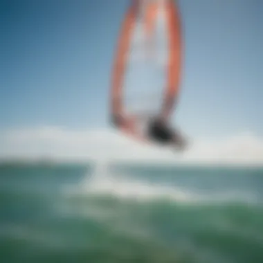 Kite surfers navigating through the clear waters of Florida