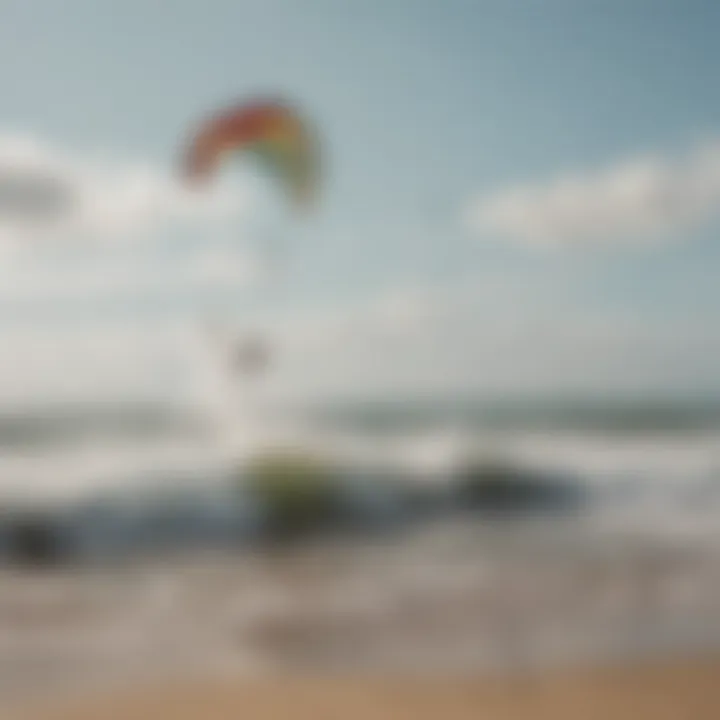 A scenic beach with wind conditions perfect for kite surfing