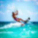 Vibrant Kite Surfing in Punta Cana Vibrant kite surfing scene in Punta Cana