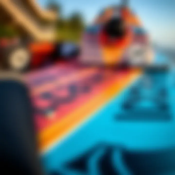 Understanding Brand Impact on Kiteboarding Experience A kiteboard with detailed branding and features highlighted