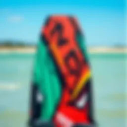 A vibrant kiteboard showcasing innovative design and technology.