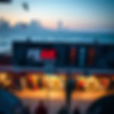 A collage of popular kiteboard shop locations around the world