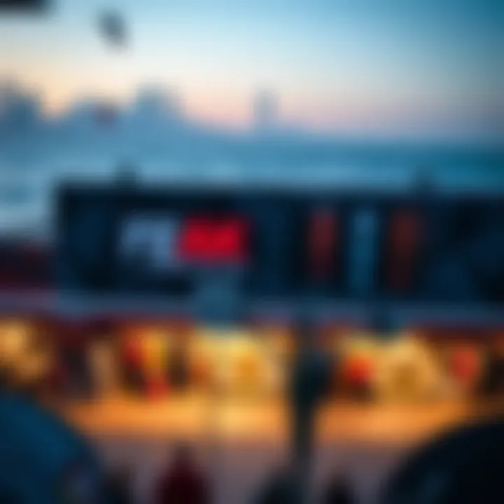 A collage of popular kiteboard shop locations around the world