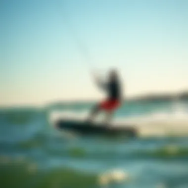 Kiteboarding with Confidence: Dyneema in Action Kiteboarder utilizing Dyneema line in action