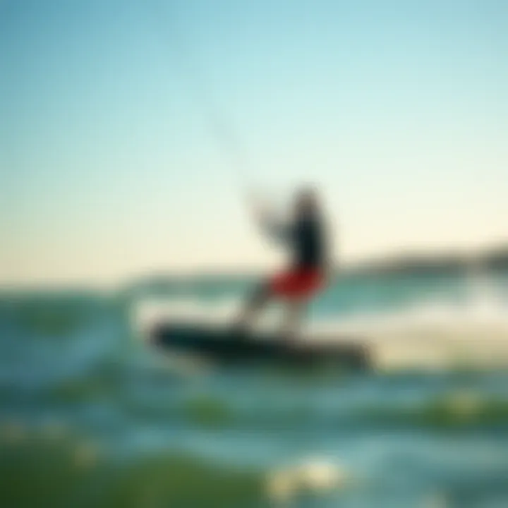 Kiteboarding with Confidence: Dyneema in Action Kiteboarder utilizing Dyneema line in action