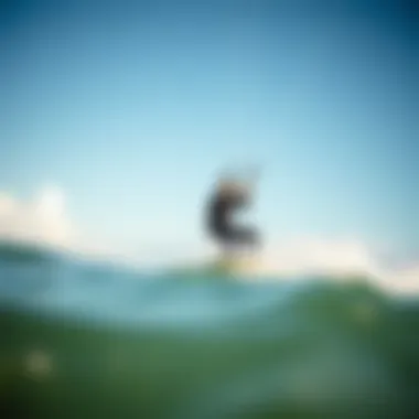 Kiteboarding with a Wetsuit Kiteboarder in action wearing a wetsuit