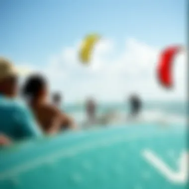 Community Connection with Ocean Rodeo Kites Kiteboarding community engaging with Ocean Rodeo products