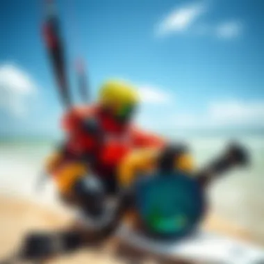 Essential Gear for Kiteboarding Diverse gear essential for an exhilarating kiteboarding experience