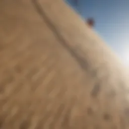Close-up view of kiteboarding lines showcasing their texture and material
