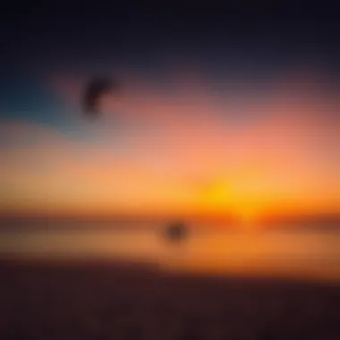 Breathtaking Sunset at Dakhla Lagoon Vibrant sunset over Dakhla lagoon