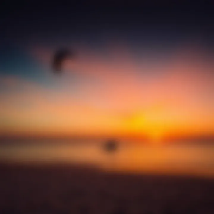 Breathtaking Sunset at Dakhla Lagoon Vibrant sunset over Dakhla lagoon