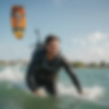 Engaging with the local kitesurfing community Local kitesurfing community event
