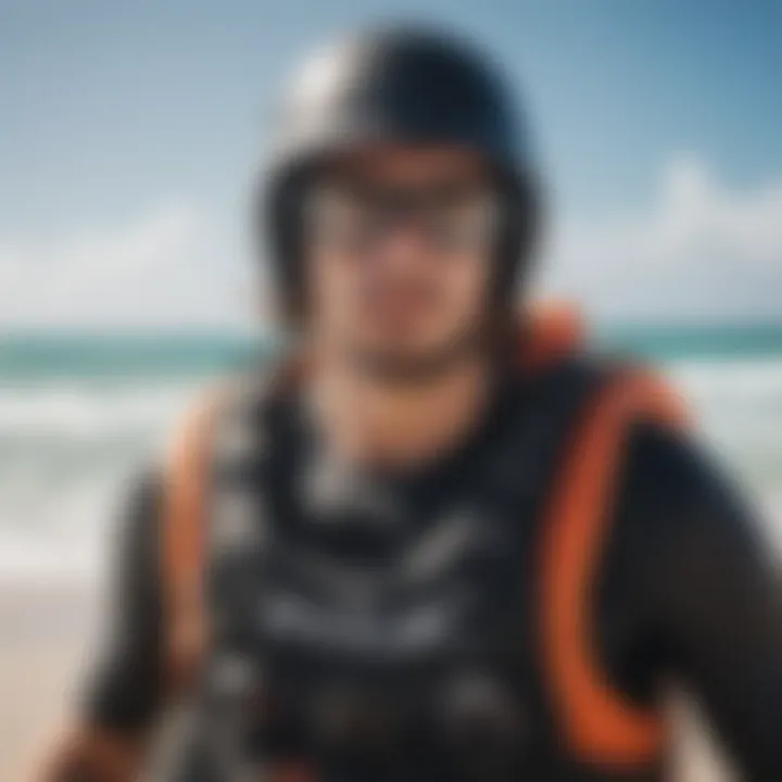 Safety gear for kitesurfing