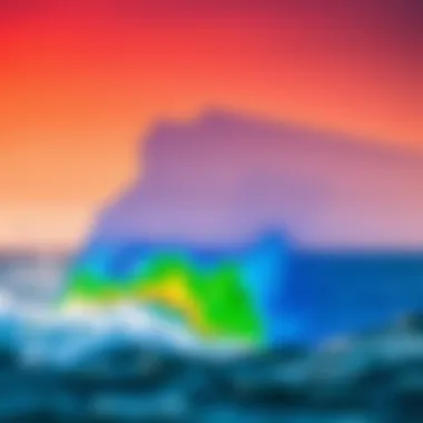 Wind Conditions over Lake Erie Meteorological chart illustrating wind conditions over Lake Erie.