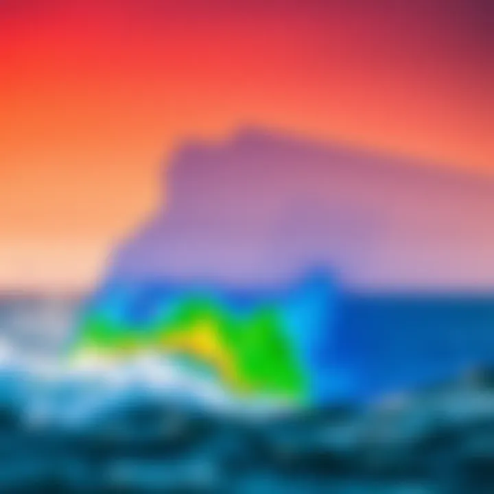 Wind Conditions over Lake Erie Meteorological chart illustrating wind conditions over Lake Erie.