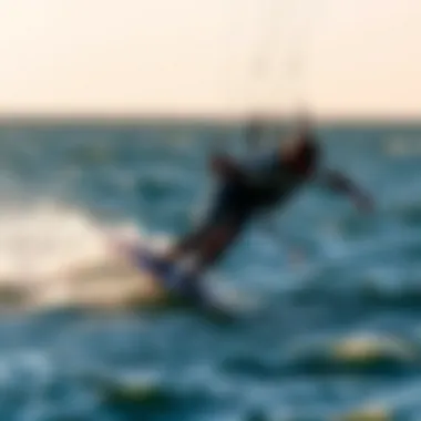 Dynamic Performance of Lift Hydrofoil in Action Rider experiencing the performance of a lift hydrofoil board on water